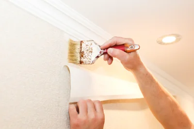 Pose de papier peint à Chassignieu — revêtements muraux et toiles de verre
